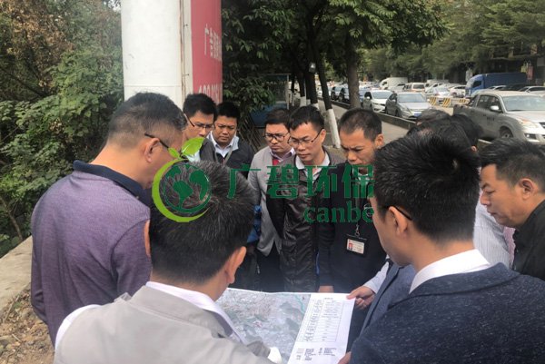 大良街道、順控環(huán)保水務(wù)等領(lǐng)導(dǎo)到金陡涌黑臭水體治理現(xiàn)場(chǎng)視察工作(圖4)